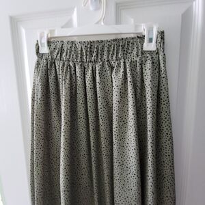 Polka Dot Green Skirt